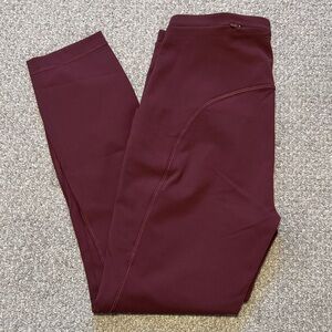 Lululemon Burgundy High-Waist Leggings